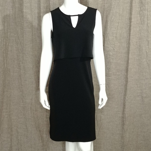 Open Back Dress popover layer adjustable tie neck - Picture 1 of 16